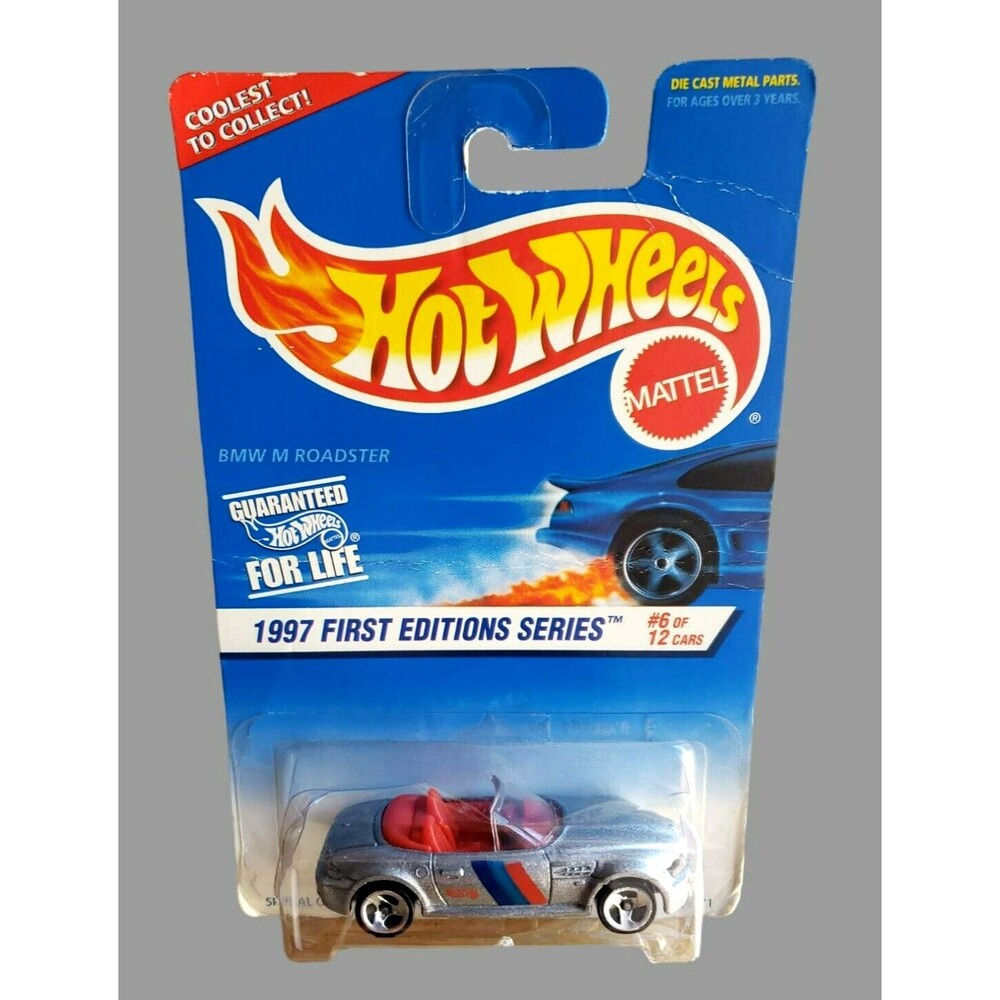 Hot Wheels BMW M ROADSTER Silver  1997 FIRST EDITIONS #6/12 DIECAST 1:64 3SP VAR